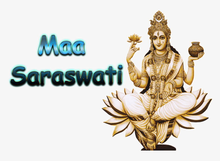 Maa Saraswati In Png , Png Download - Maa Saraswati Hd Photo Png, Transparent Png
