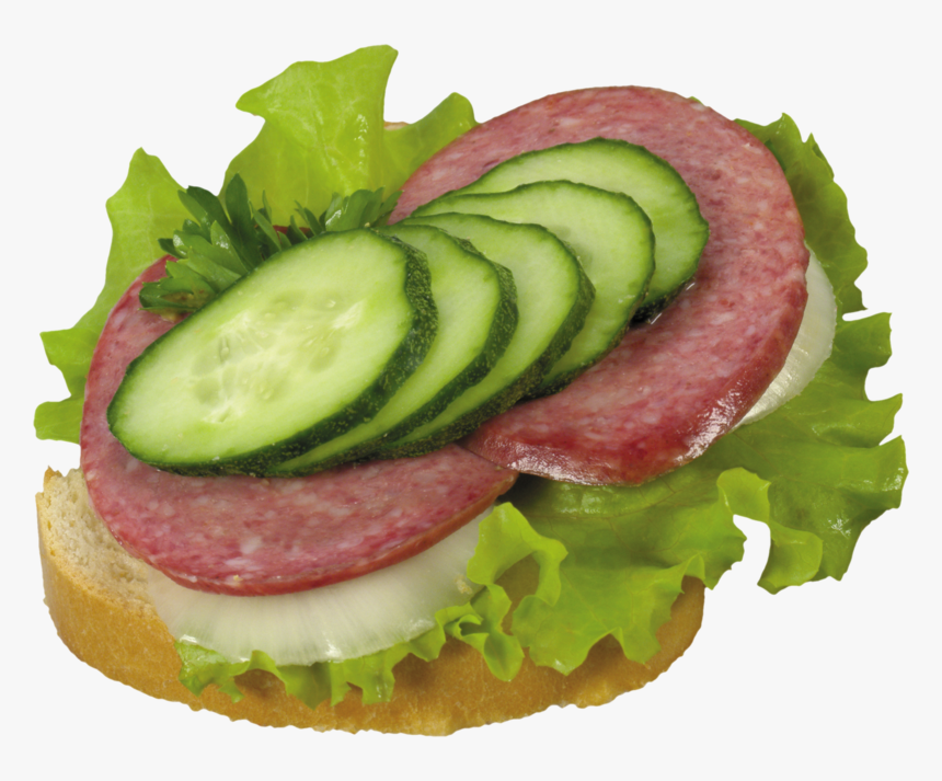 4090 - Открытые Бутерброды С Колбасой, HD Png Download