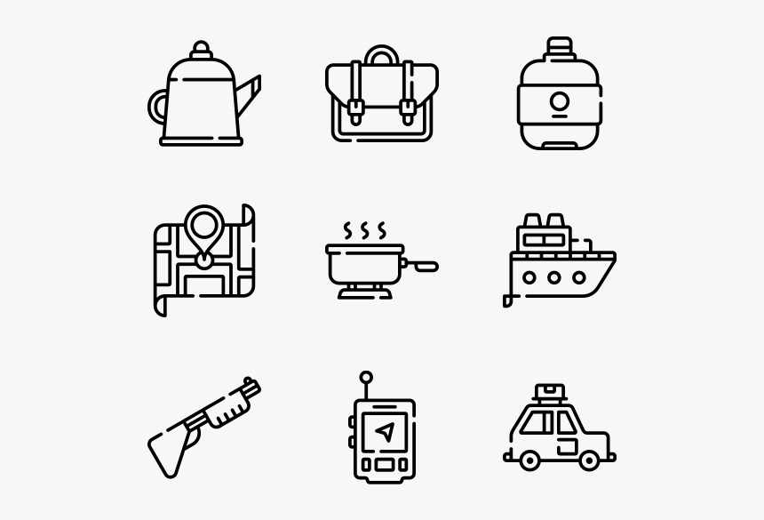 Camping - Work Icons, HD Png Download