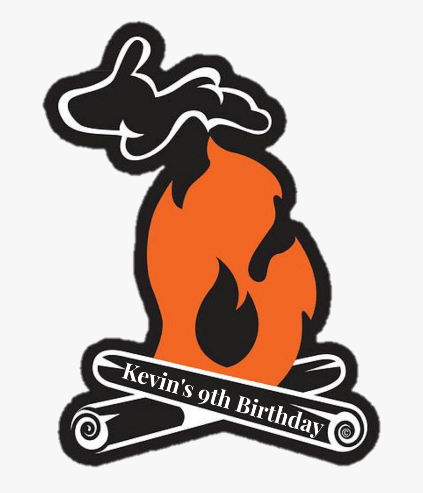 Kevin S 9th Birthday Up North - Campfire Michigan Decal, HD Png Download