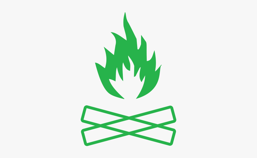 Campfire - Black Fire Vector Png, Transparent Png