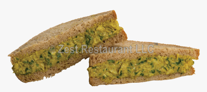 Curry Chicken Sandwich - Rye Bread, HD Png Download