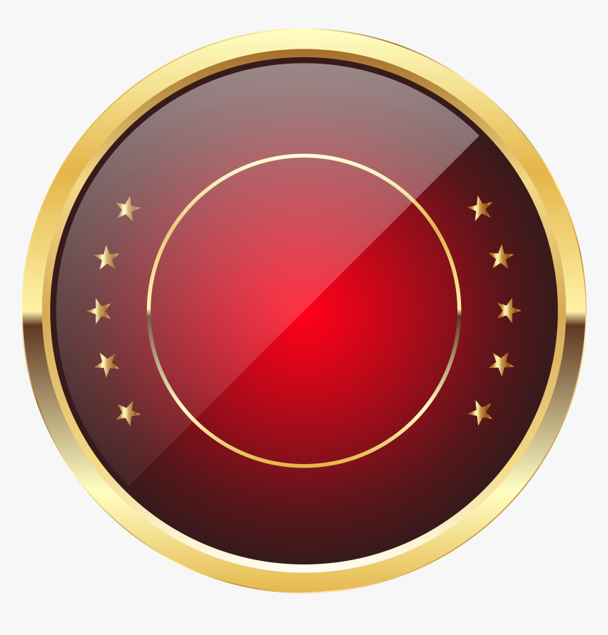 Red Seal Badge Template Transparent Png Clip Art Image​, Png Download