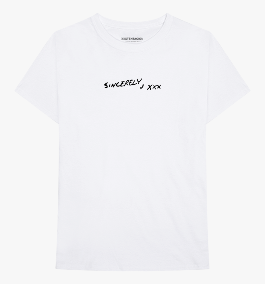 Sincerely White Crewneck Tee - Active Shirt, HD Png Download