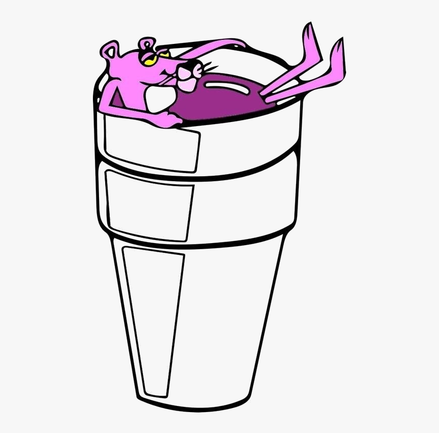 Pink Panther Lean Clipart , Png Download - Pink Panther In Codeine, Transparent Png