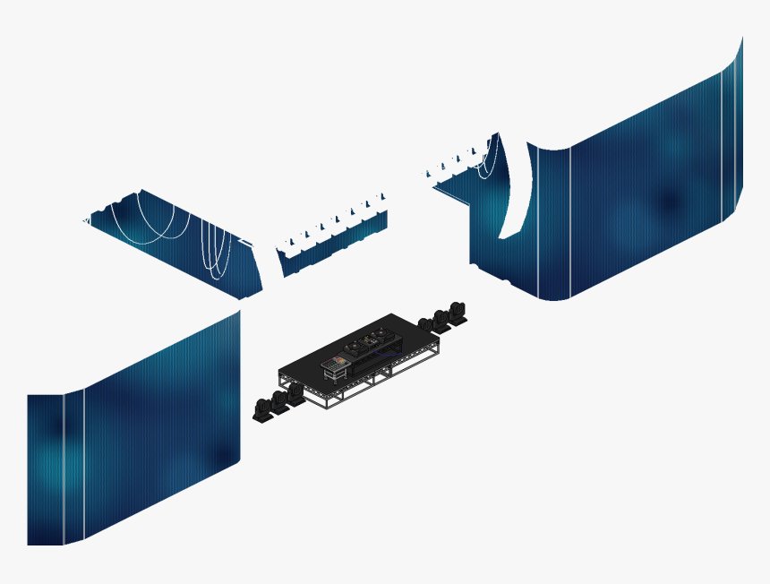 3 Dj Snake Lean On Escenografia 1 - Computer Network, HD Png Download