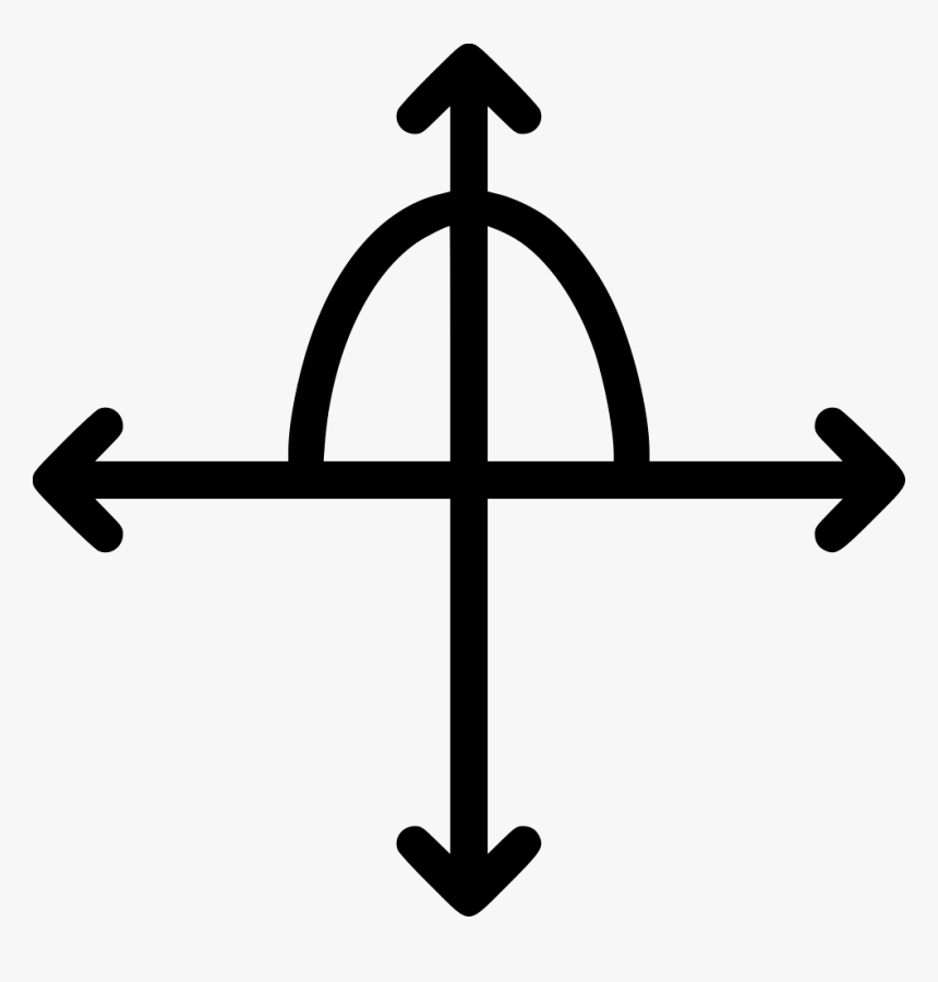 Graph Parabola Equation Math Axis Analytical Curve - Arrow Cross Icon, HD Png Download