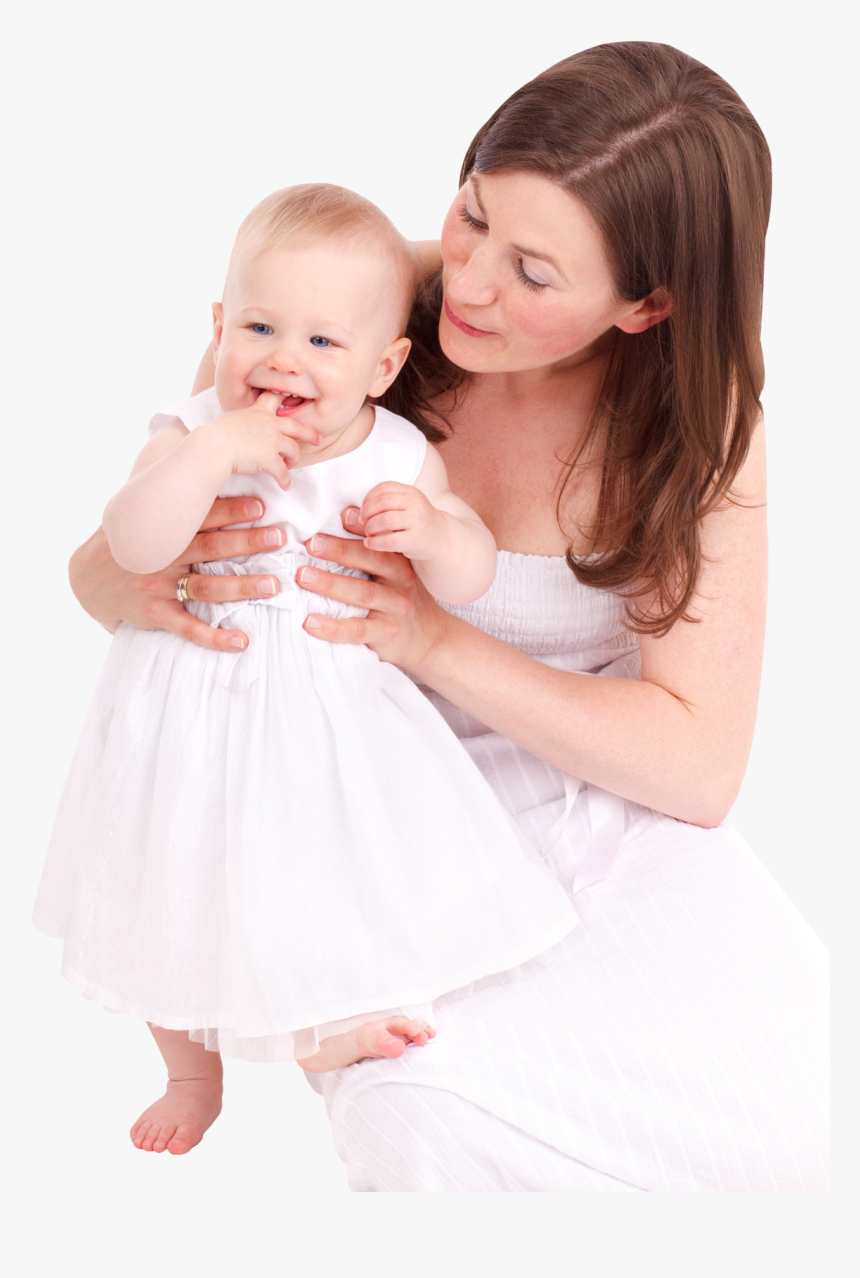 Woman With Kid Png Image - Mom And Baby Png, Transparent Png