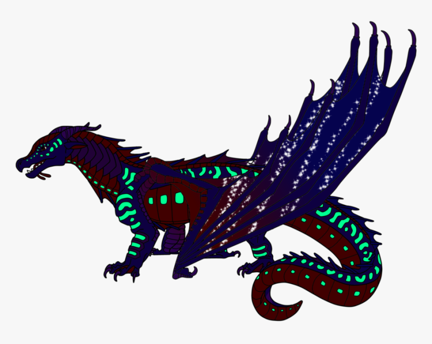 Wof Sea/sky/night Adopt - Wings Of Fire Seawing Oc, HD Png Download