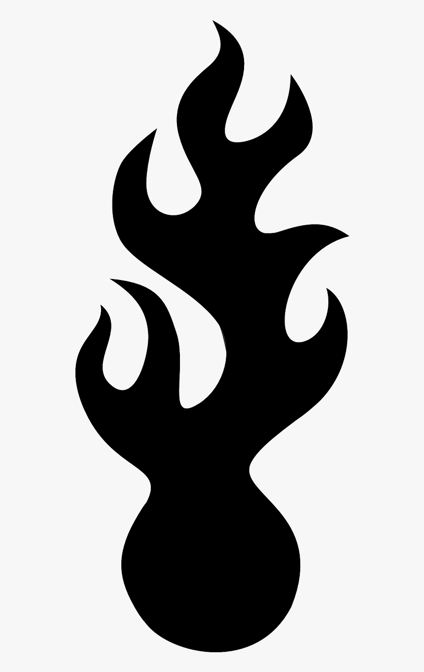 Fireball Clipart Dragon Flame - Black Flame Png, Transparent Png