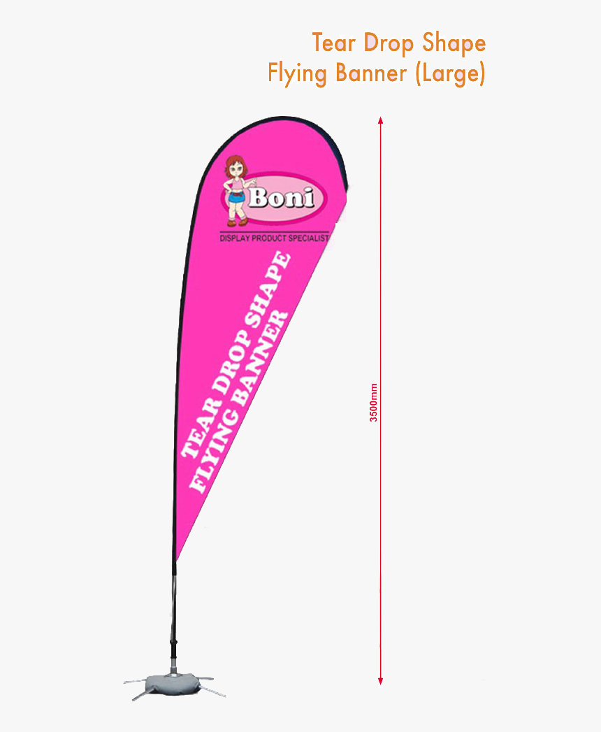 Tear Drop Shape Flying Banner Large - Farmacia Kaneko, HD Png Download