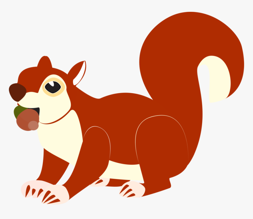 Clip Art Red Squirrel, HD Png Download