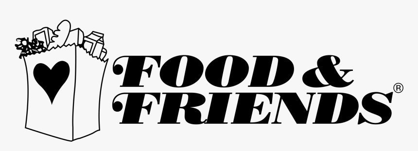 Food And Friends Logo White, HD Png Download