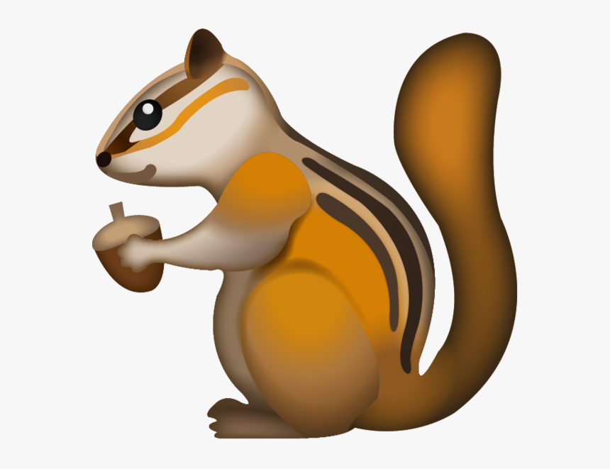 Squirrel Emoji Iphone, HD Png Download