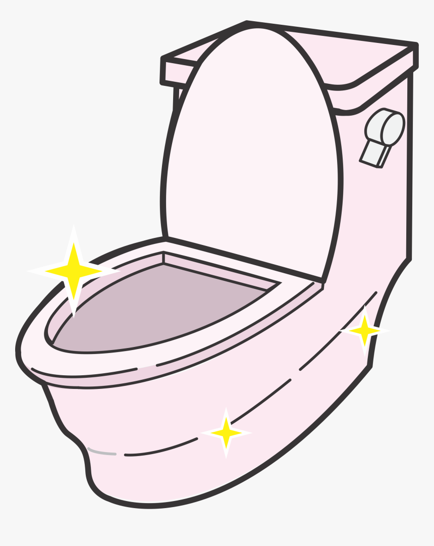Clipart Toilet Png - Sparkling Toilet Clip Art, Transparent Png