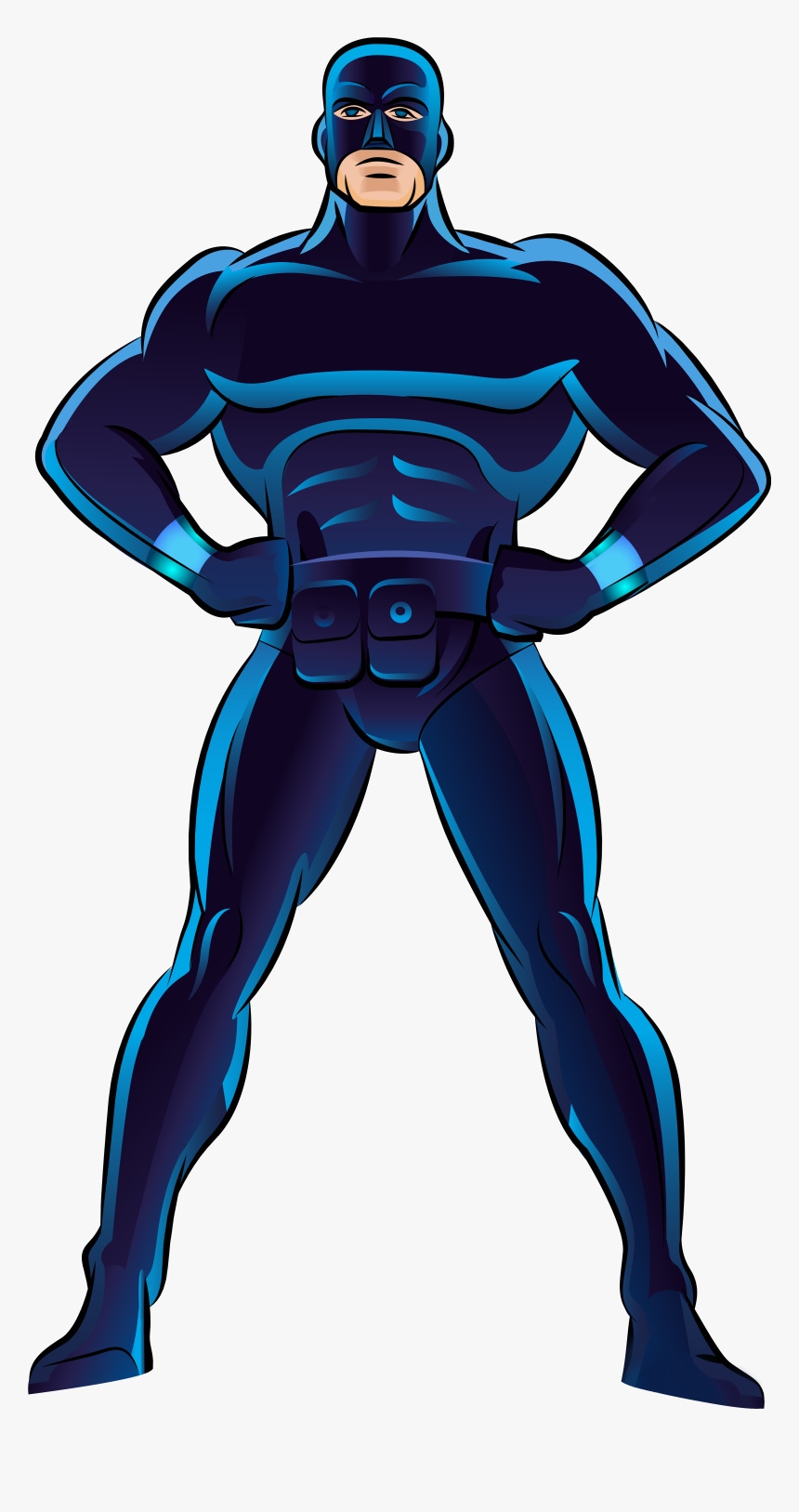 Blue Superhero Png Clip Art - Power Rangers Spd Suit, Transparent Png