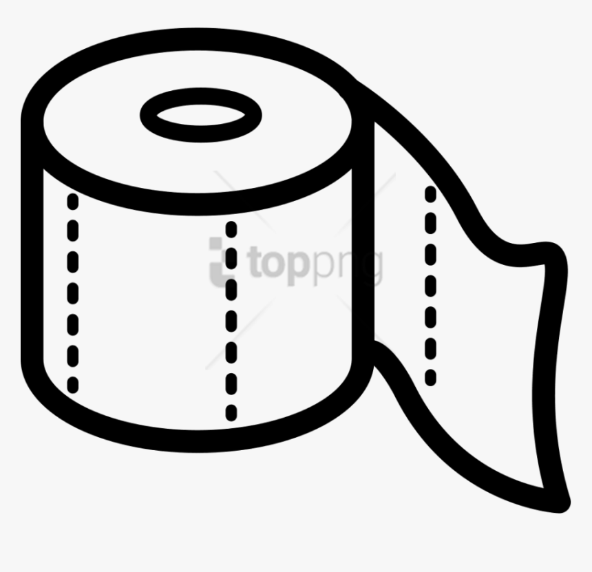 Free Png Toilet Paper Outline Png Image With Transparent - Clipart Toilet Paper Png, Png Download
