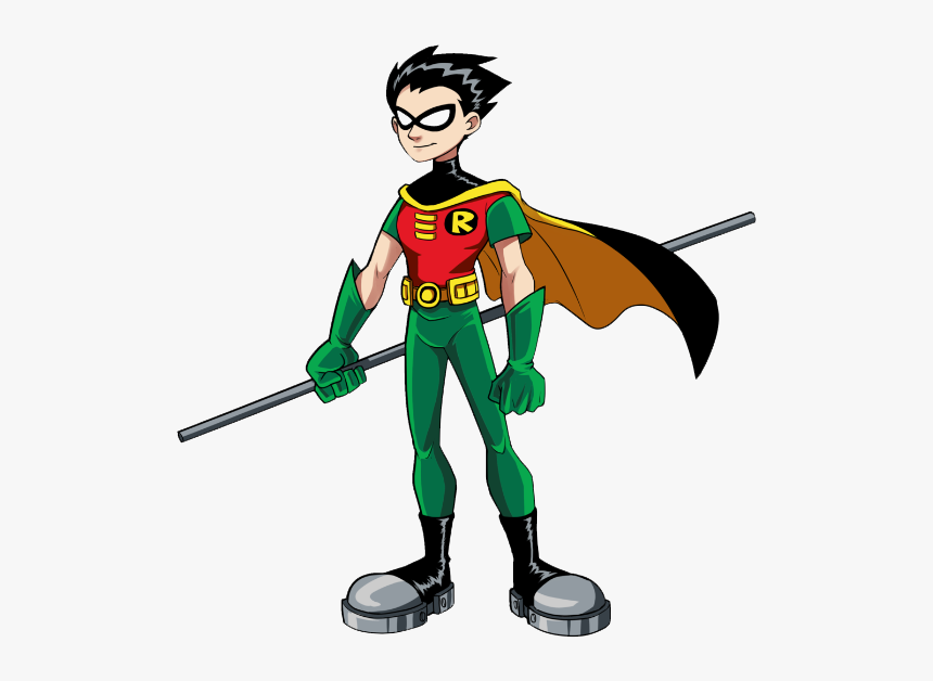 Superhero Robin Png Transparent Images Png All - Robin Teen Titans Staff, Png Download