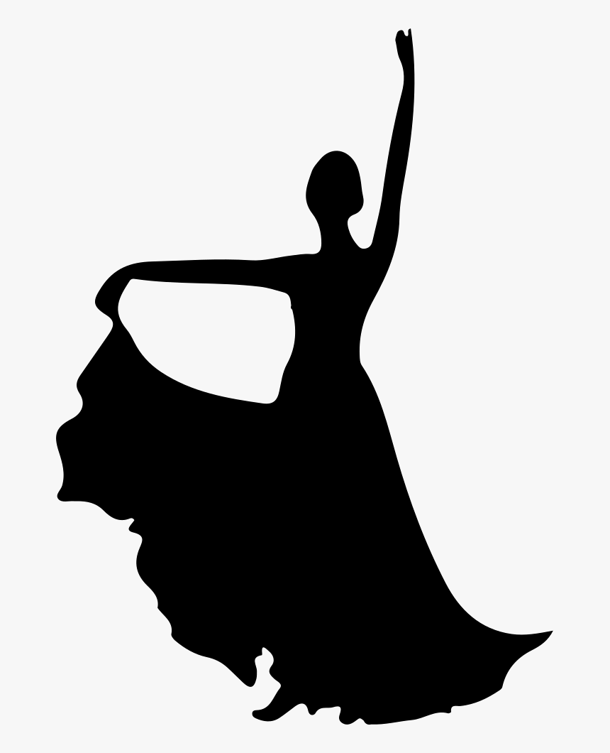 Square Dance - Transparent Flamenco Dancer Silhouette, HD Png Download