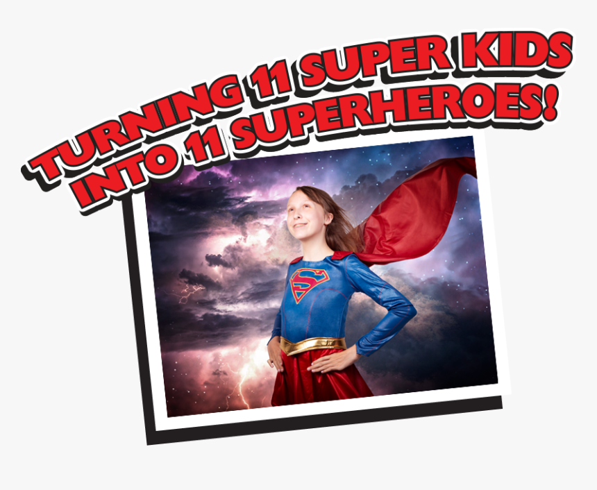Turning 11 Super Kids Into 11 Super Heros - Poster, HD Png Download