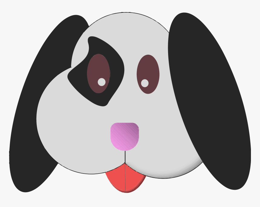 Emoji Style Puppy Clip Arts - Cartoon Puppy Heads With Tongue, HD Png Download