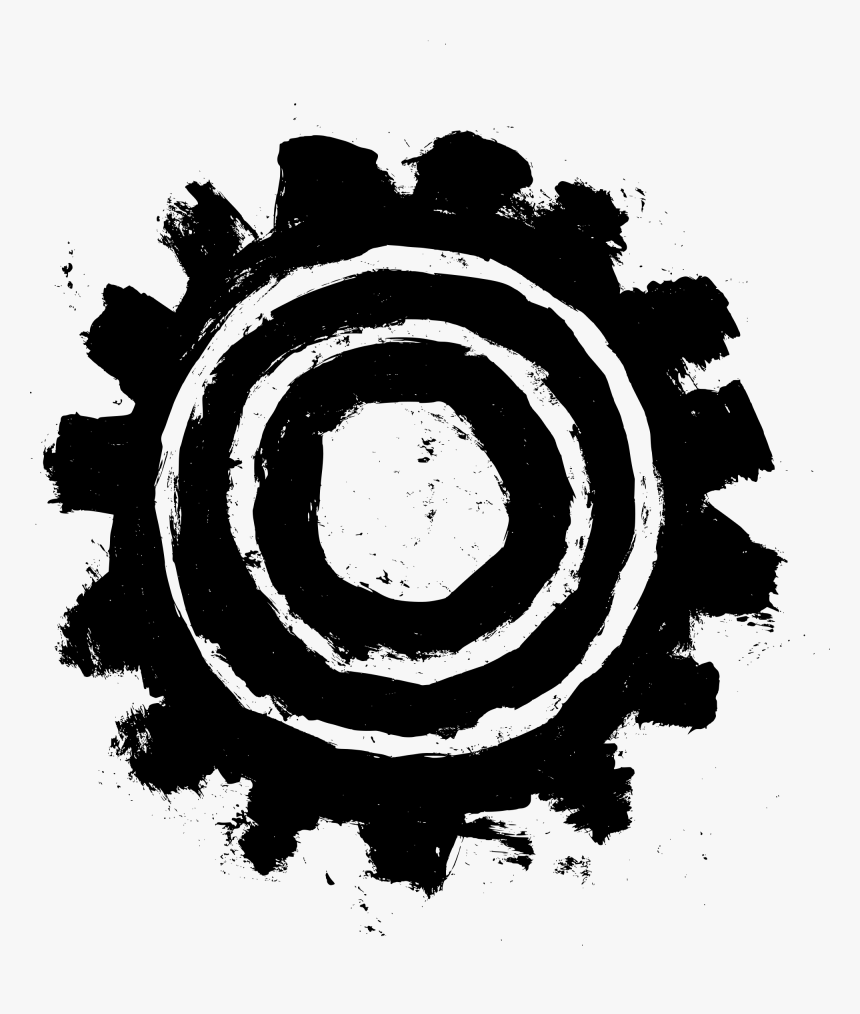 Grunge Gear Png - Cogwheel Process, Transparent Png