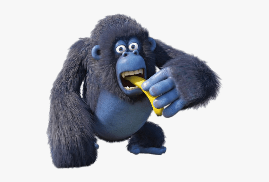 Miguel The Gorilla Eating Banana - Transparent Gorilla With Banana, HD Png Download