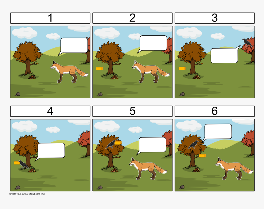 Fox And The Crow Full Story, HD Png Download