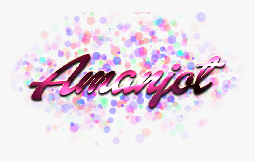 Amanjot Name Logo Bokeh Png - Olive Name, Transparent Png