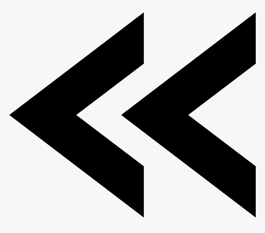 Double Left Arrows - Flechas Dobles Png, Transparent Png