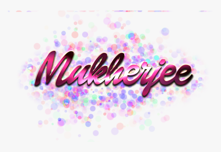 Mukherjee Name Logo Bokeh Png - Manisha Name Logo, Transparent Png