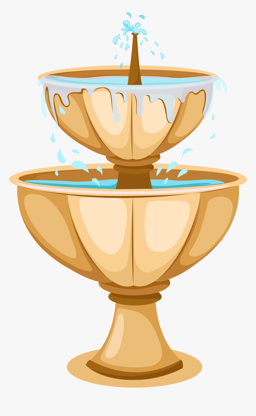 Garden Fountain Png Clipart - Garden Fountain Clipart, Transparent Png