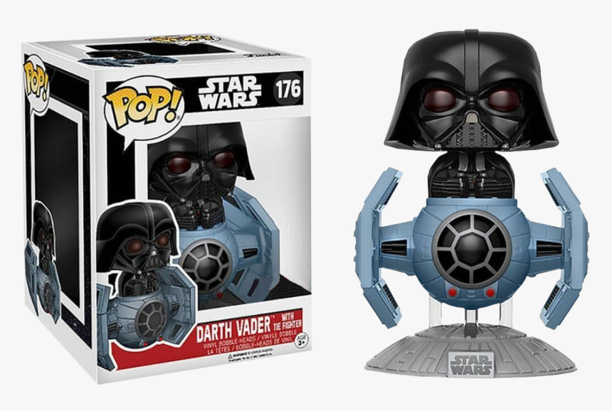 Darth Vader With Tie Fighter Deluxe Pop Vinyl Figure - Darth Vader Target Pop, HD Png Download