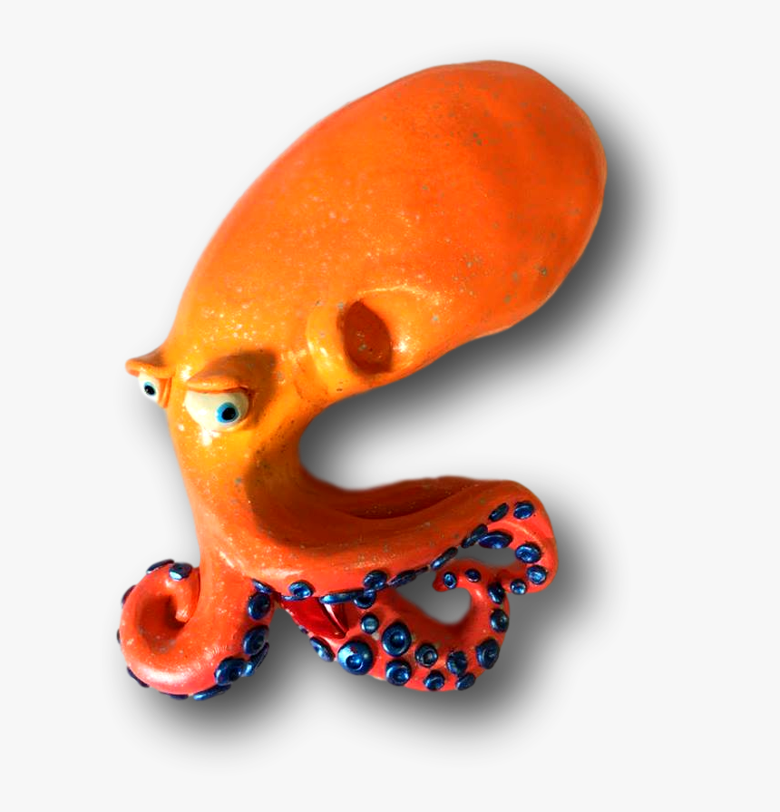 Bold Orange Bernie Octopus Fish With Attitude, HD Png Download