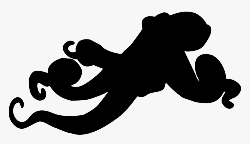 Black Octopus Png - Octopus Silhouette, Transparent Png