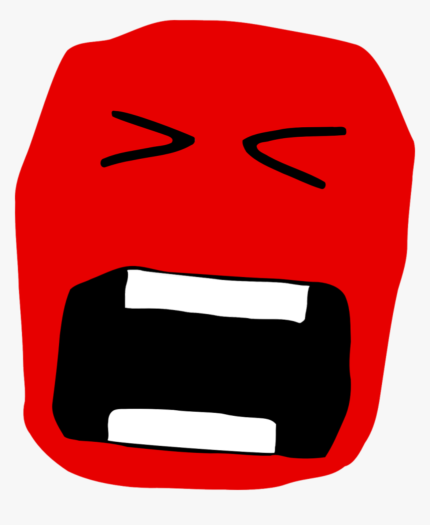 Emotion Clip Art Download - Emoticon Menjerit, HD Png Download