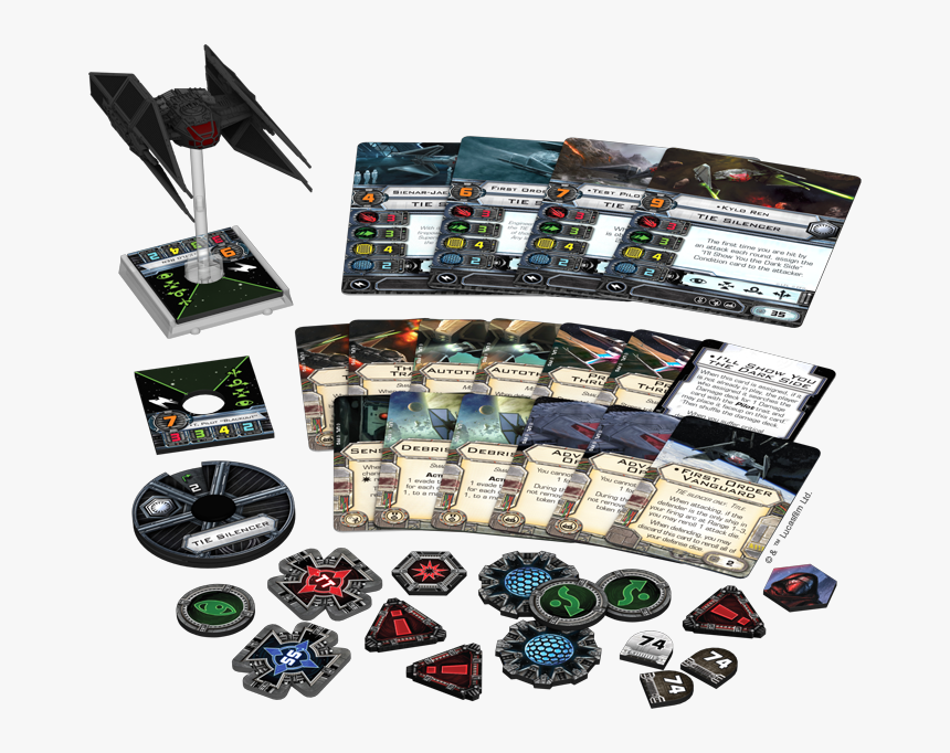 Tie Silencer X Wing Miniatures, HD Png Download