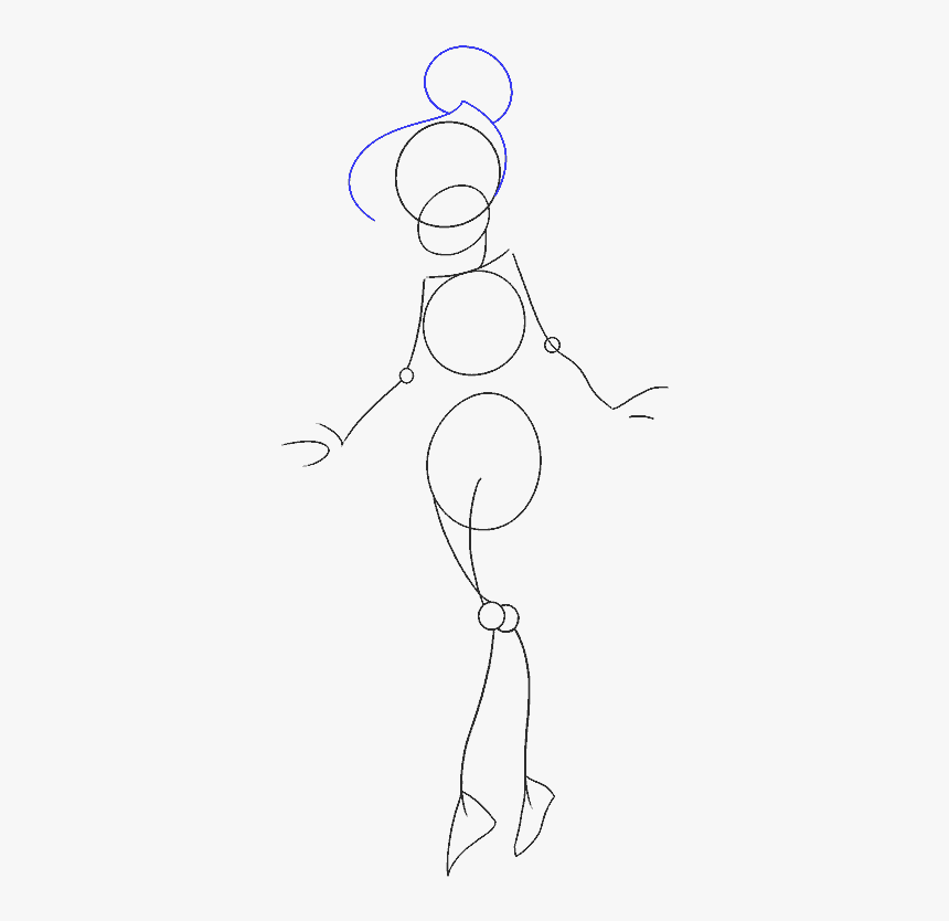How To Draw Tinkerbell - Line Art, HD Png Download