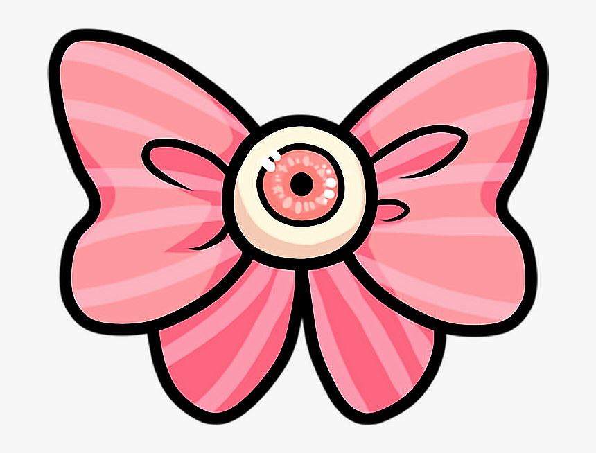 Pink Bow Pastel Goth Freetoedit - Transparent Pastel Goth Png, Png Download