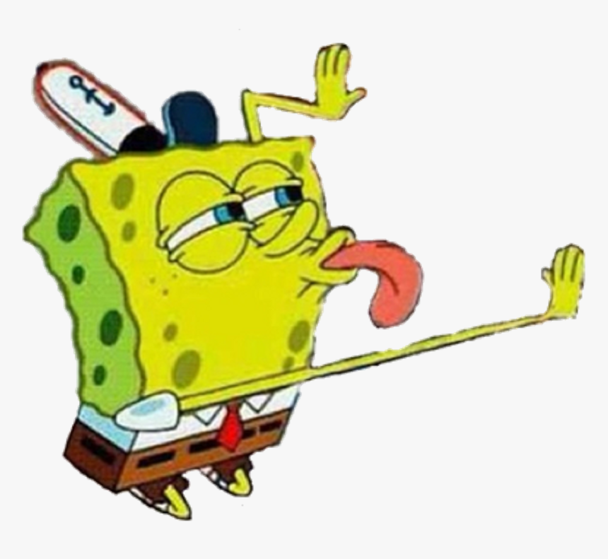 Spongebob Licking Meme Transparent Clipart , Png Download - Spongebob Licking Transparent, Png Download