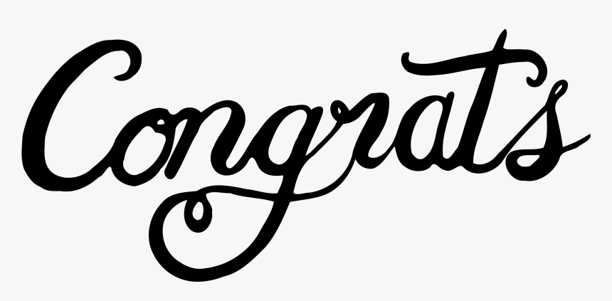 Calligraphy,art,text - Congrats Logo Png, Transparent Png
