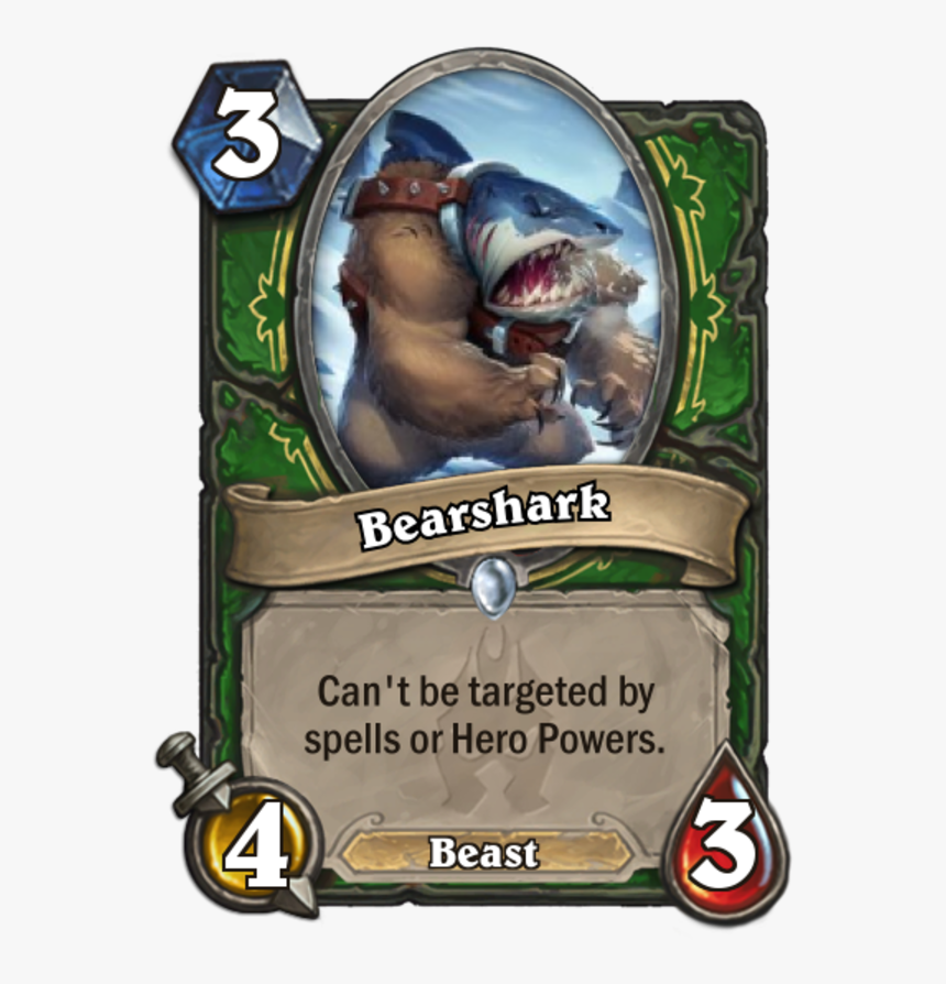 3 Bearshark Can T Be Targeted By Spells Or Hero Powers - Hearthstone Mech C Thun, HD Png Download