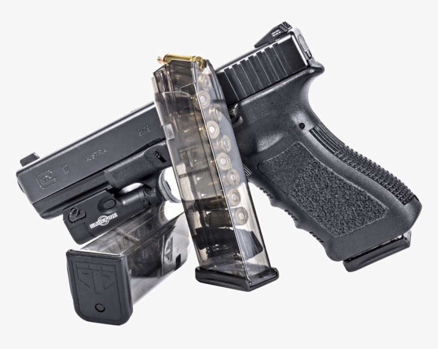 Transparent 9mm Clipart - Glock 19 Ets Magazine, HD Png Download
