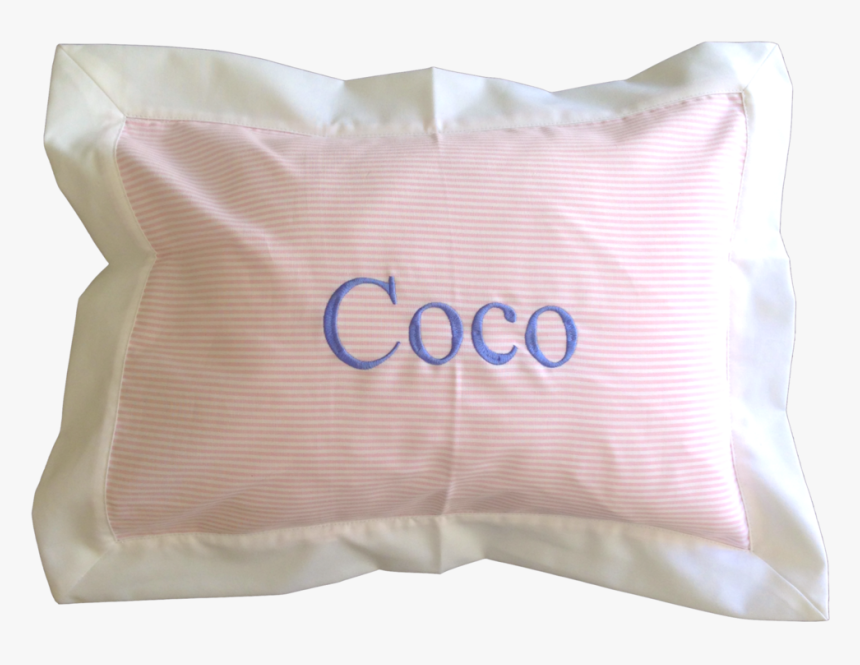 Personalized Seersucker Pillow Sleepover - Throw Pillow, HD Png Download