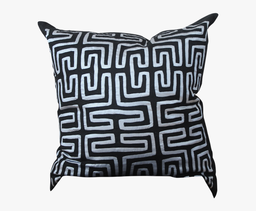 Black Metallic Mola Pillow - Illustration, HD Png Download