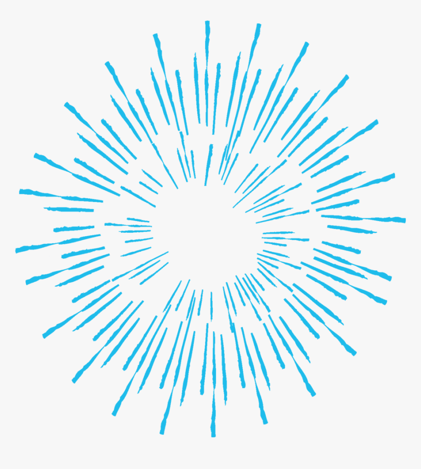 Bright Blue Burst, HD Png Download