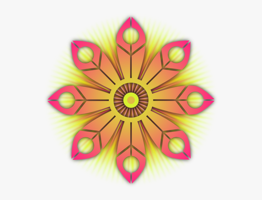 Flower Burst Svg Clip Arts - Flower Design Clipart Png, Transparent Png