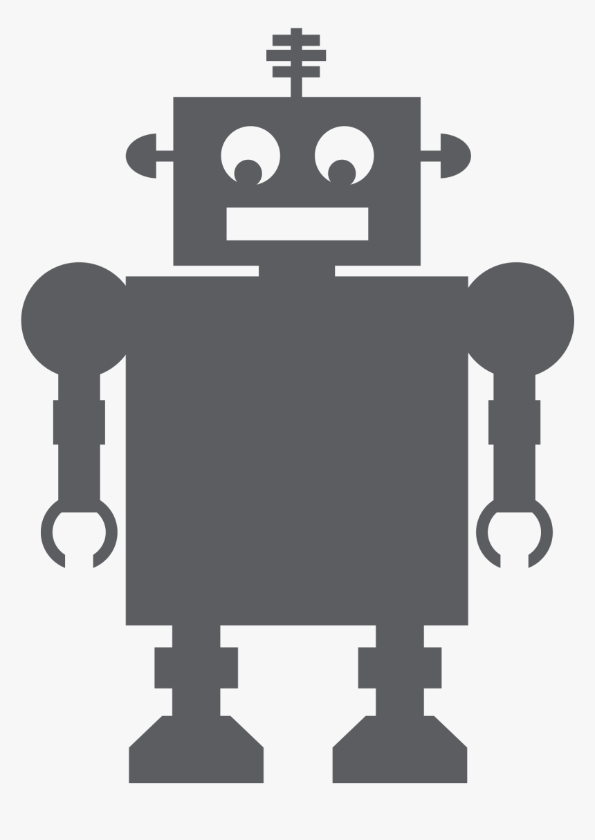 Chalkboard Robot - Krijtbord Robot, HD Png Download