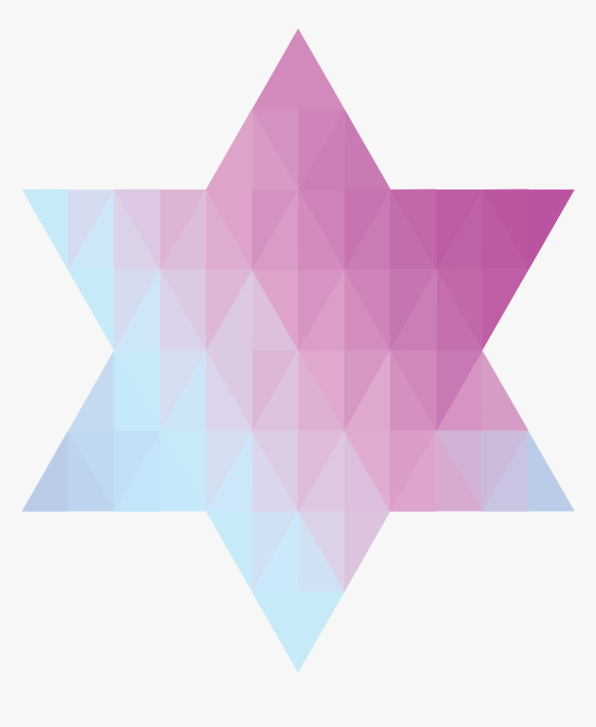 Geometric Jewish Star Of David Vi - Triangle, HD Png Download