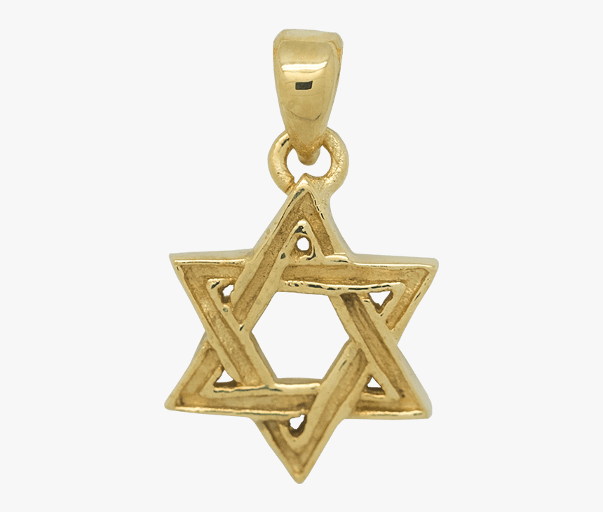 Star Of David Pendant And Chain Black, HD Png Download